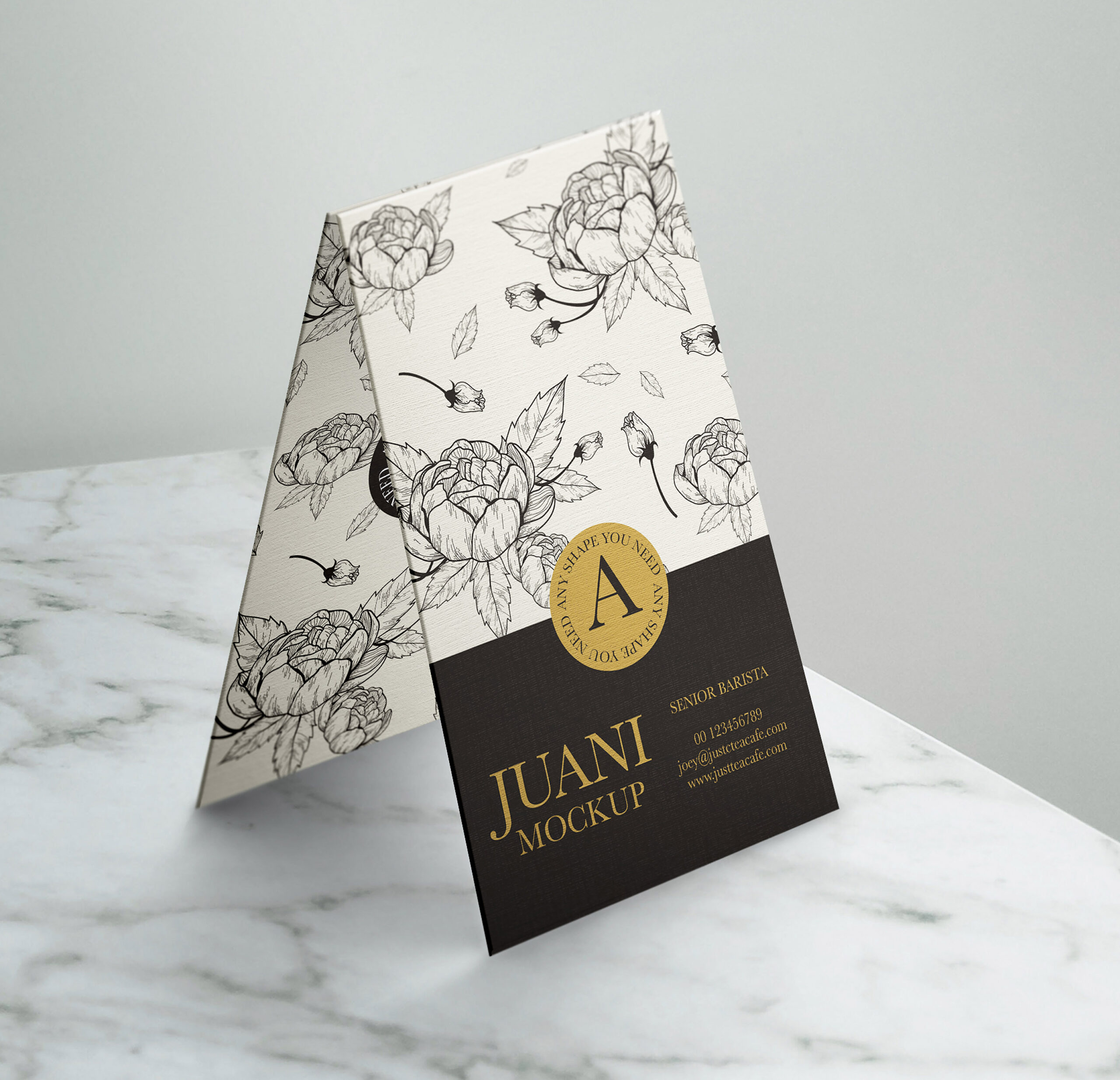 Business card mockup easy to use with smart objects