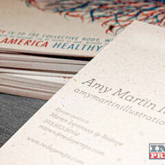 Premium sustainable hemp cardstock flyers in Los Angeles by Indie Printing