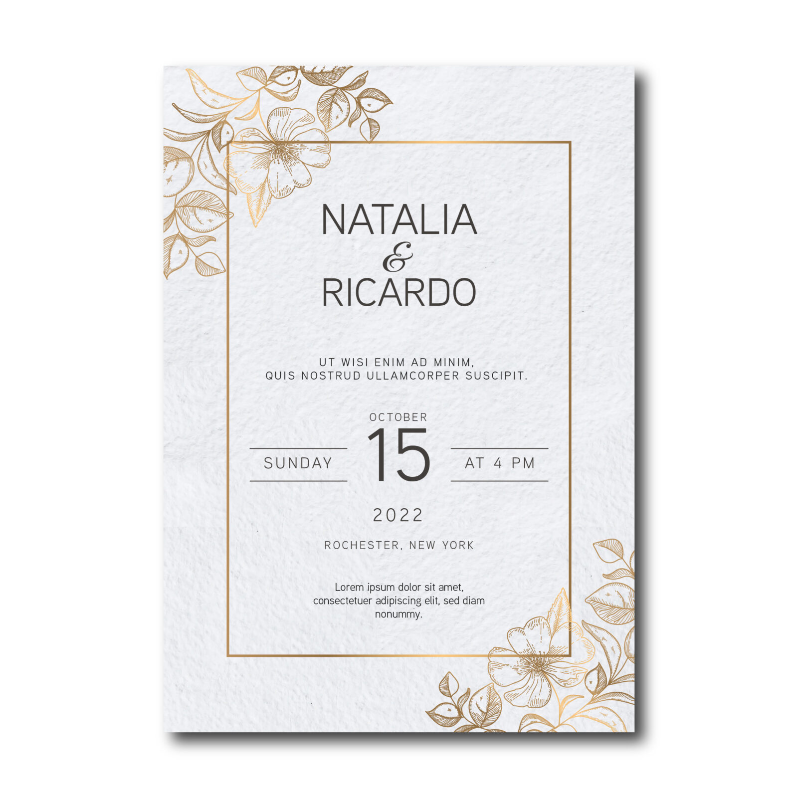 Wedding Invitations - Cotton Cardstock