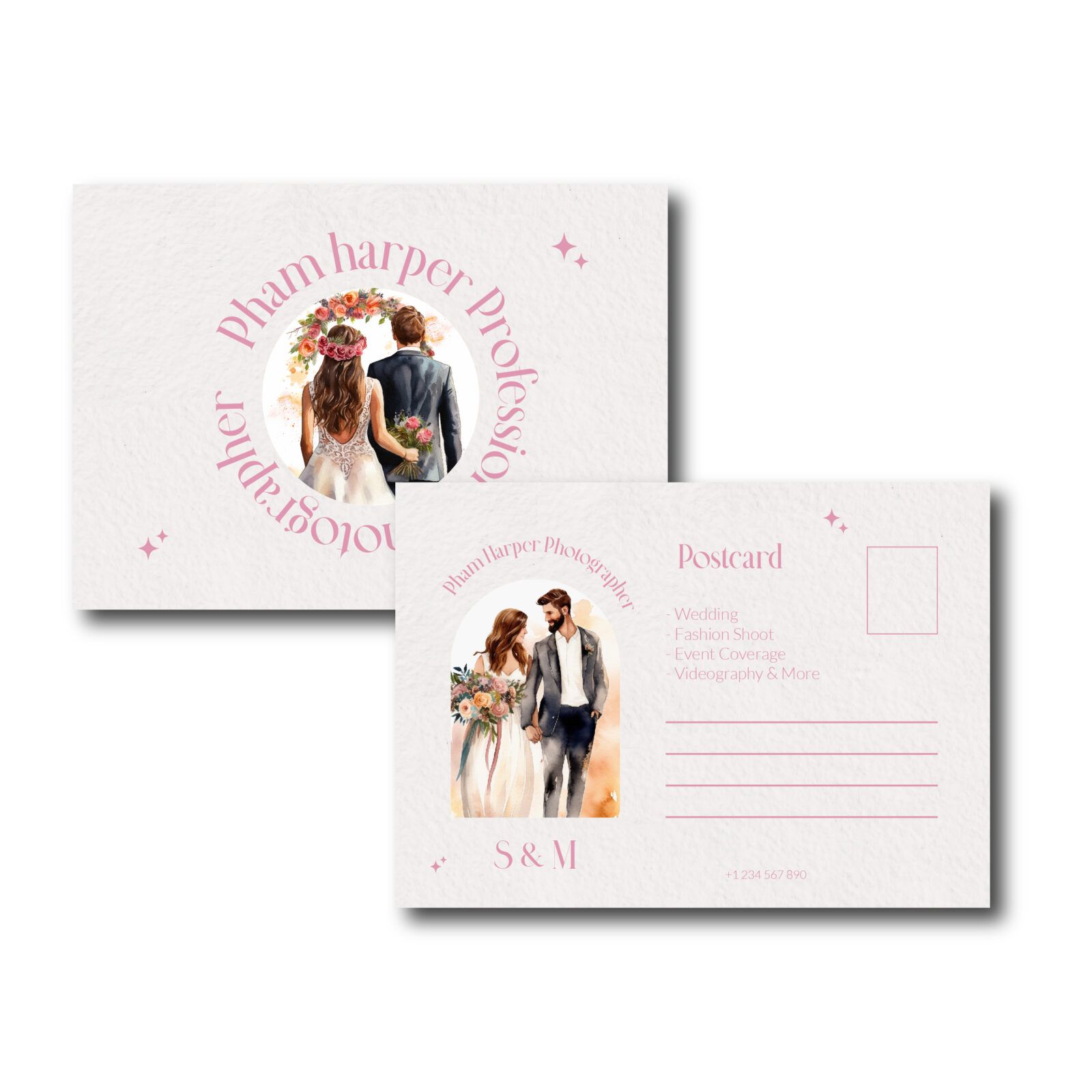 Wedding Postcards - Cotton Paper